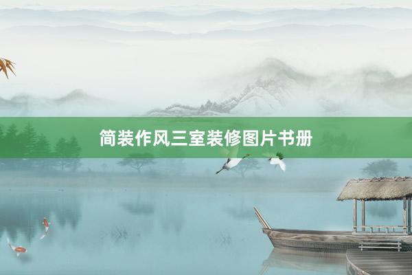 简装作风三室装修图片书册